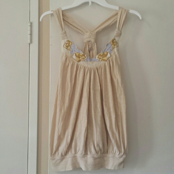 Free People Tops - Free People Embroidered Tank