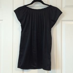 CLUB MONACO. BLACK SIZE SMALL. 82% silk.