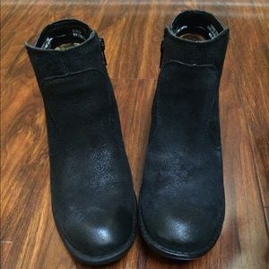 Suede/Leather Chunky Booties