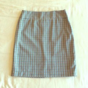 Tweed patterned pencil skirt