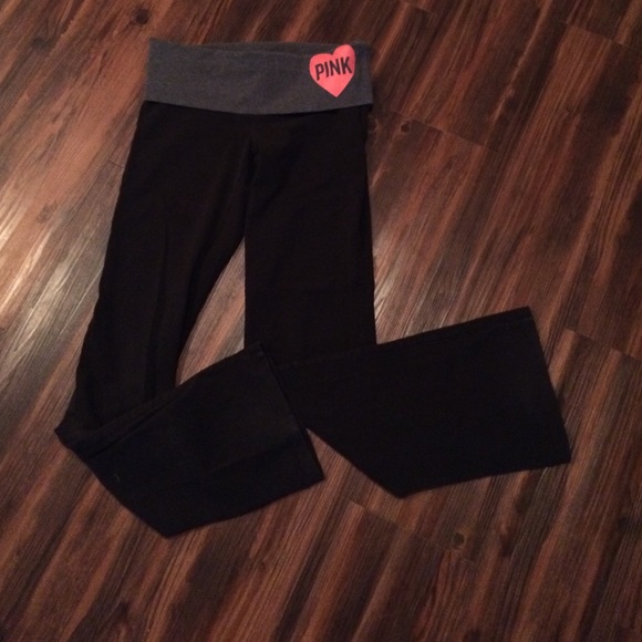 VS Pink full length yoga pants