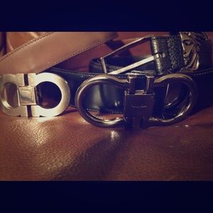 Two belts black 400  other 300