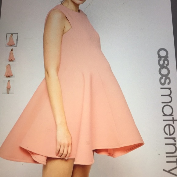 Asos maternity fit and flare dress.