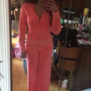 Beautiful pink Juicy Couture track suit