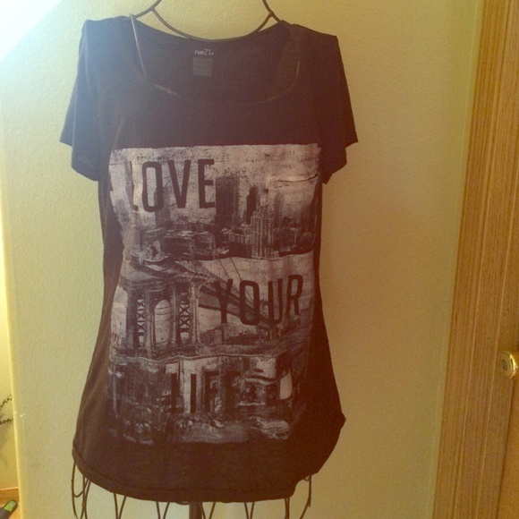 Black top with a cool design