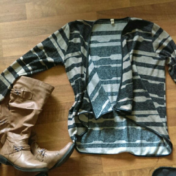 Stripped Cardigan