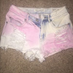 PacSun tie dye high waisted shorts