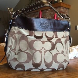 Authentic Signature Collection Coach Purse-brown