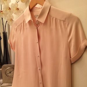 J Crew 100% Silk Button Up