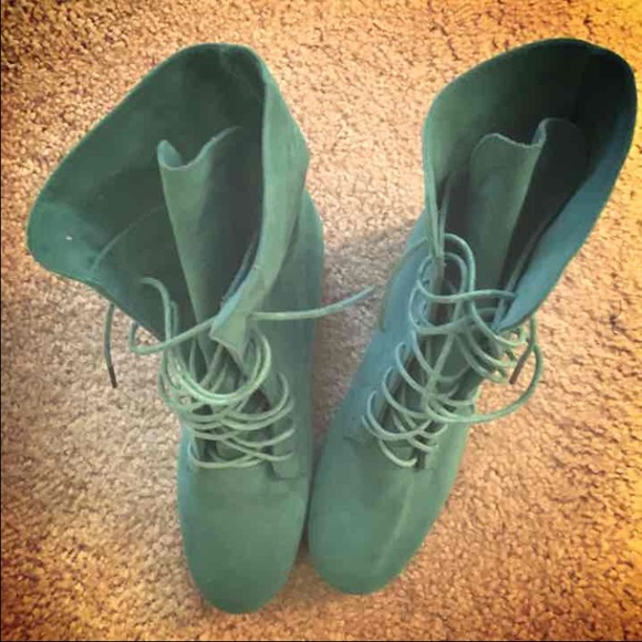 Cute Turquoise Boots