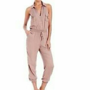 2b bebe Halter top jumpsuit in taupe