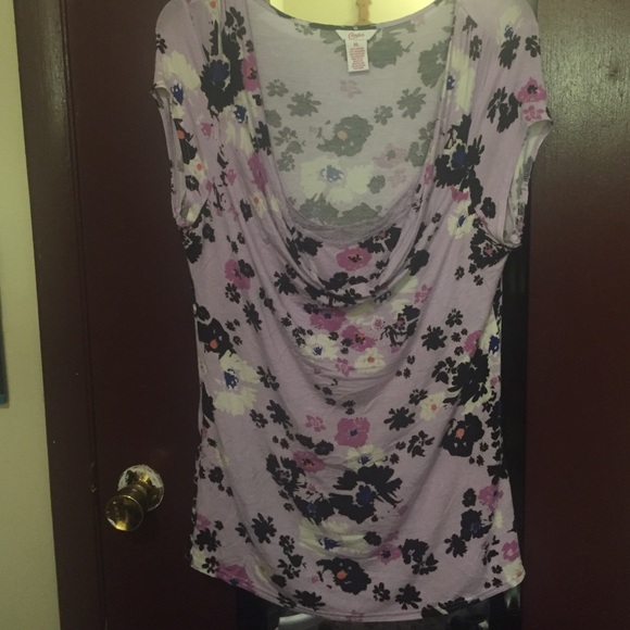 Lavender floral top