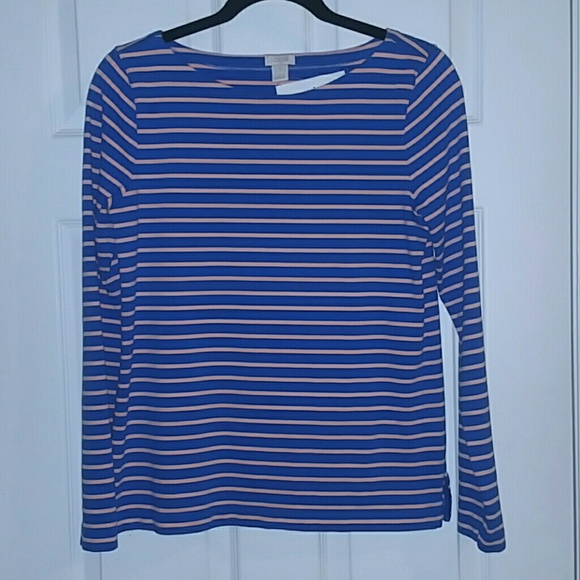 J CREW BOATNECK SMALL LONG SLEEVE TOP/SHIRT NWT!