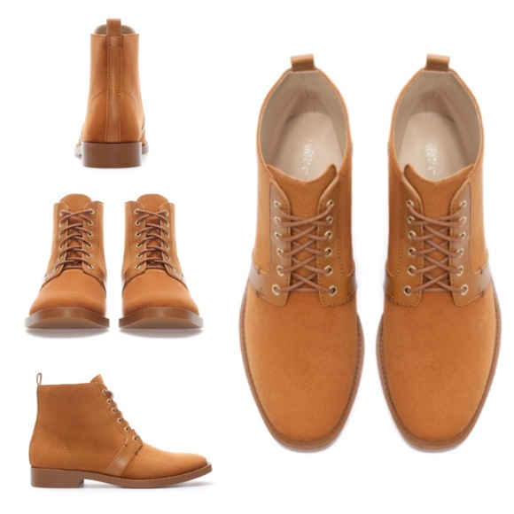 camel flat boots
