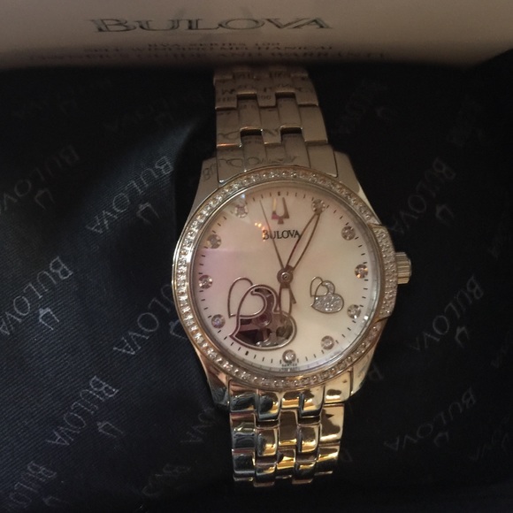 Bulova self winding diamond watch