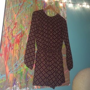 Fall 2014 Printed, Open-Back Romper.