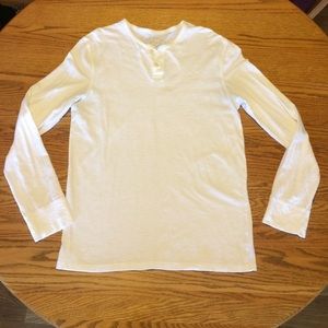 Men's American Eagle white Henley size large