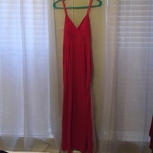 Dark pink maxi dress
