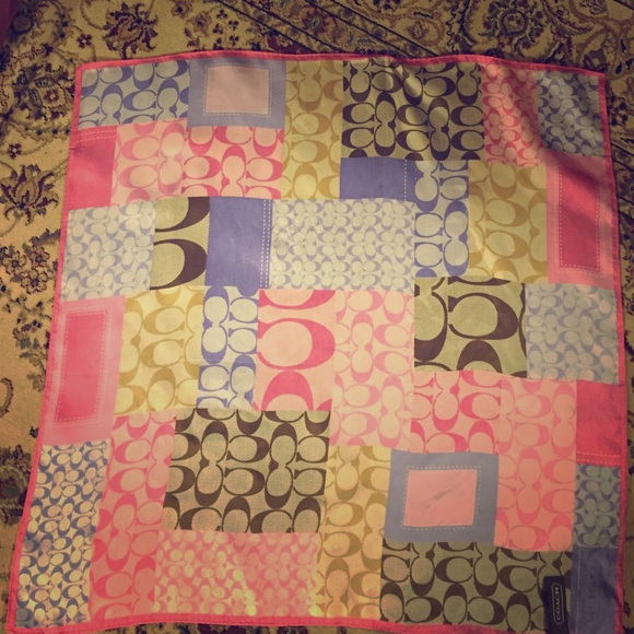 Authentic Coach Bag/Head Scarf
