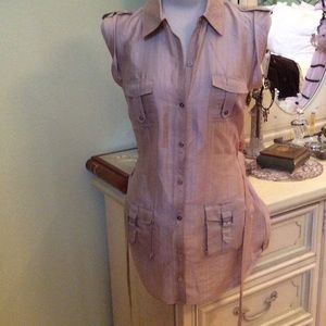 Guess beige blouse