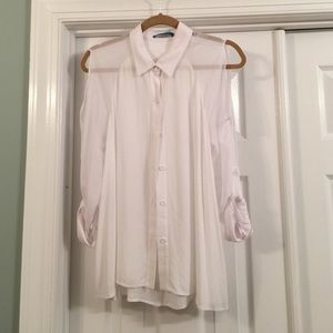 Alice and Olivia white blouse