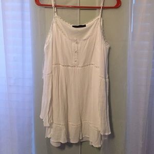 White, off-shoulder tunic