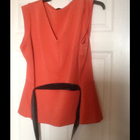 Plus sized coral top