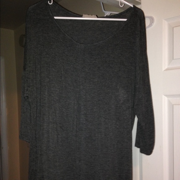 Charcoal and lace tunic!