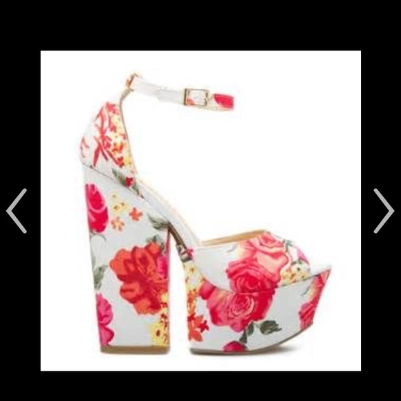 Beau & Ashe Floral Stilettos.