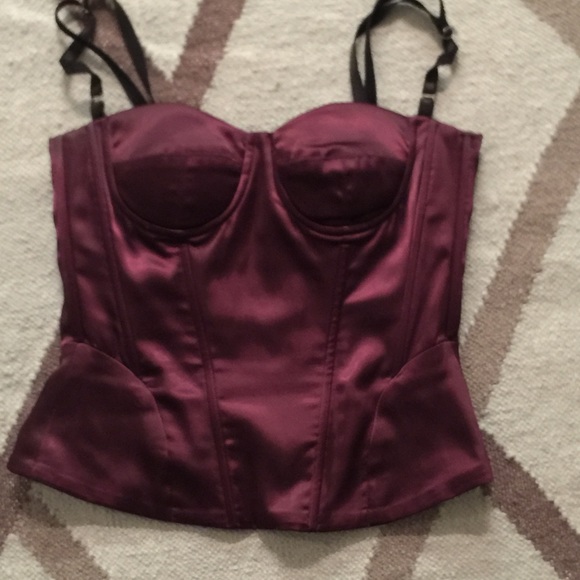 Deep Purple Corset Top in size S. - Picture 1 of 4