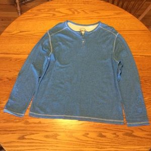 Men's BKE blue Henley shirt size large