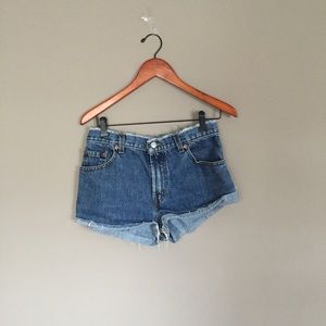 High waisted Levi's shorts