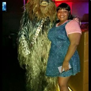 Overall Denim Swing Dress