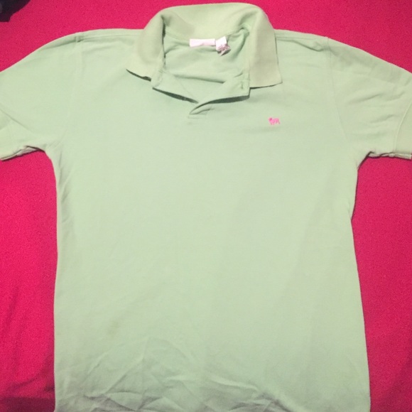 Mens Lime green polo