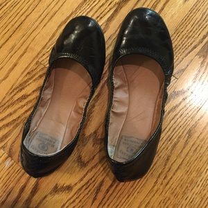 Lucky Brand black patten flats