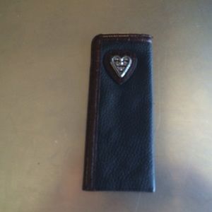 Brighton leather sunglasses case.