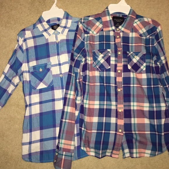 Bundle of plaid shirts - Picture 1 of 3