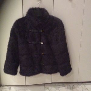 Halston Faux Fur Jacket