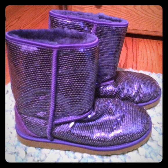 Size 10 Purple Sequin Uggs
