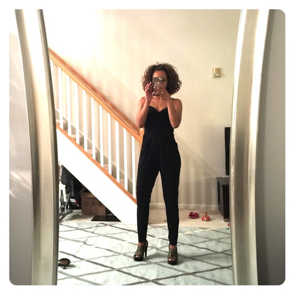 Black One-Piece Jumpsuit by Bebe in Small