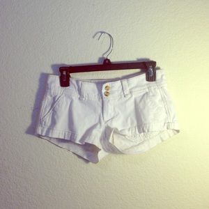 White Denim Shorts
