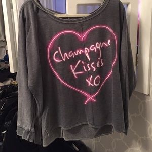 Chaser "Champagne Kisses Xo" Fleece/Long Sleeve