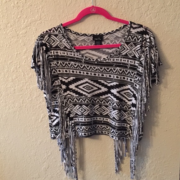 Rue 21 Aztec crop top.