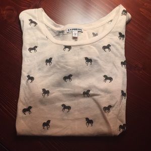 Express short sleeve unicorn tee