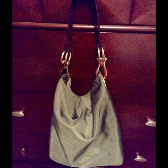 Dark Green Bucket Style Bag