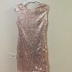 Forever 21 rose gold dress