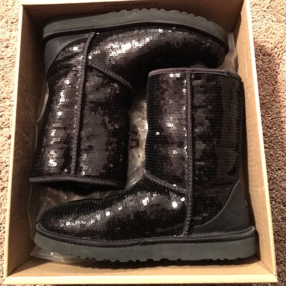 UGG classic short sparkle boots