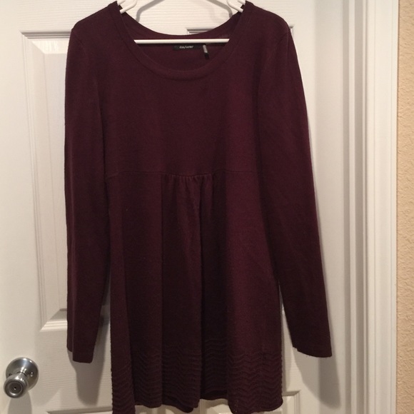 Dark red sweater