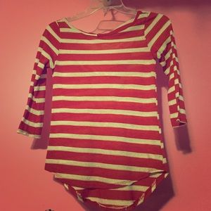 Striped half sleeve shirt