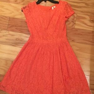 Coral dress